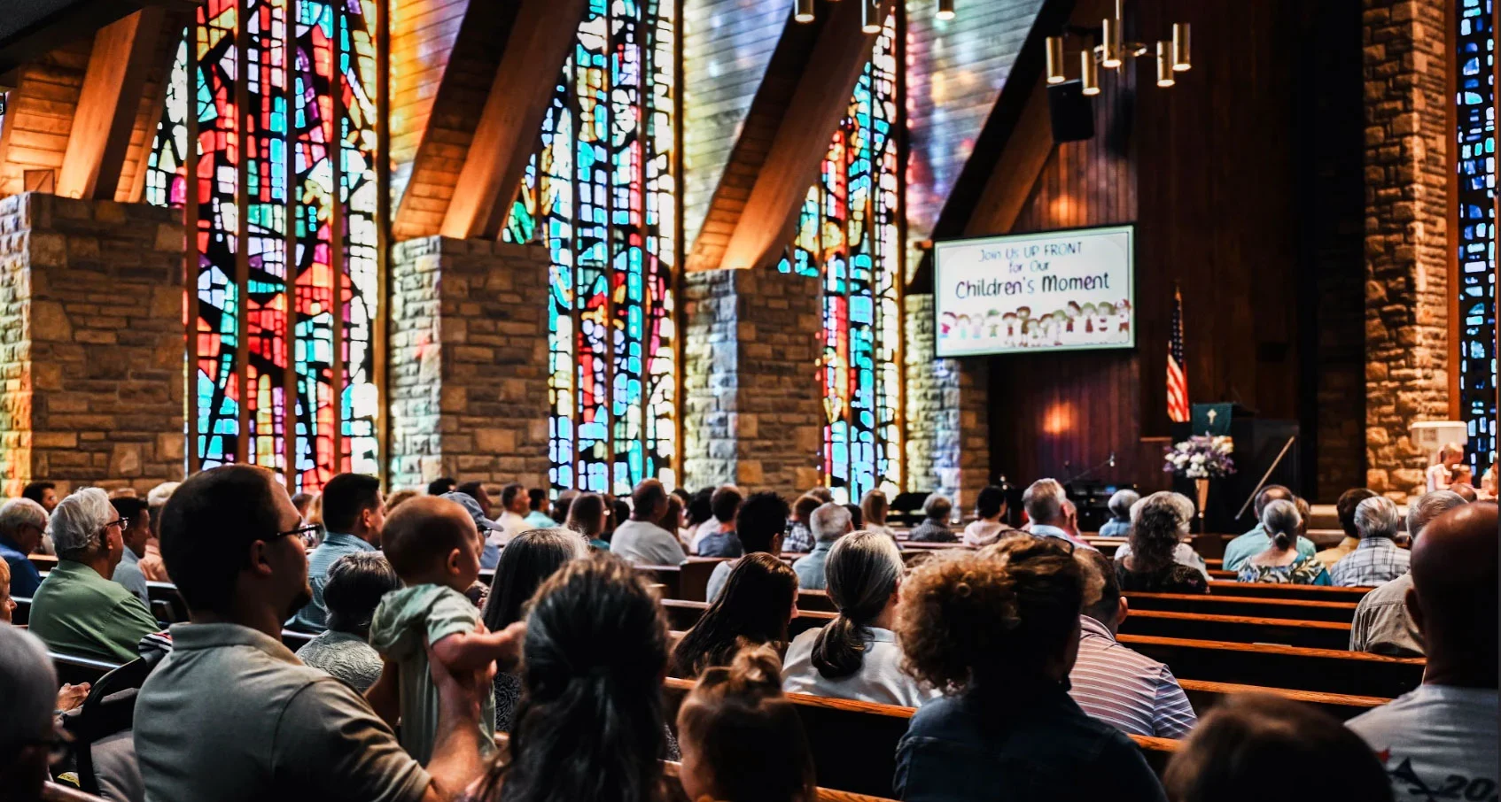 Congregation at First Presbyterian Church